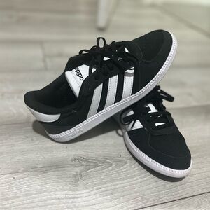 Adidas Kids Black and White Sneakers